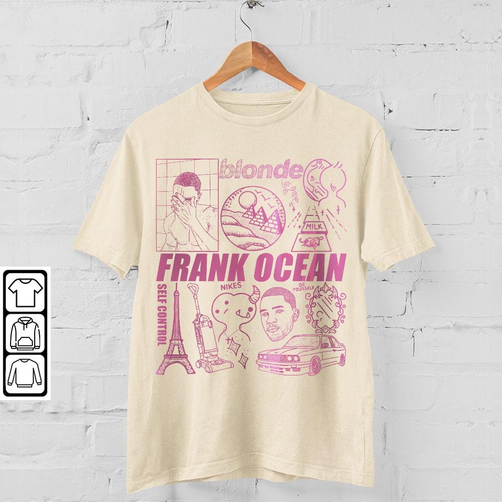 Frank Ocean Doodle Art Shirt, Frank Ocean Blonde Album Tour 2023 Vintage Merch, Frank Ocean Music V2 L3004DA - 4.jpg