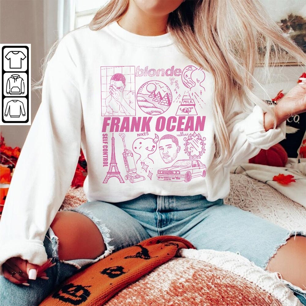 Frank Ocean Doodle Art Shirt, Frank Ocean Blonde Album Tour 2023 Vintage Merch, Frank Ocean Music V2 L3004DA - 5.jpg