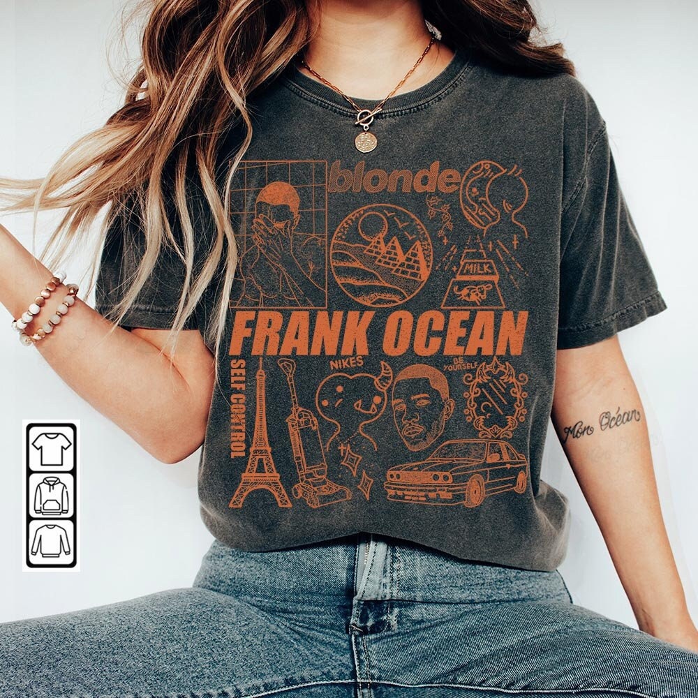 Frank Ocean Music Shirt, Frank Ocean Blonde Album Typo Sweashirt Hoodie, Retro Frank Ocean Tour Music DA1205DT - 2.jpg