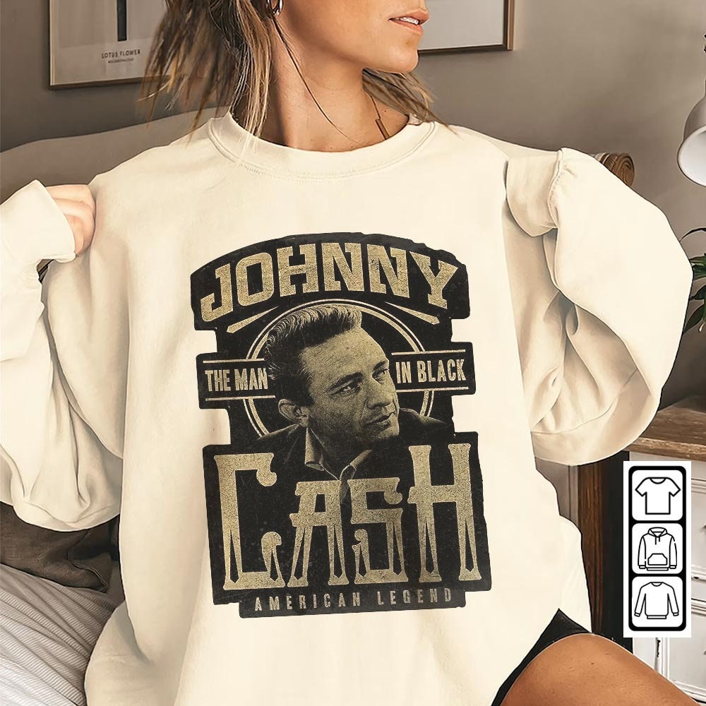 Johnny Cash Shirt, Johnny Cash Vintage Tee 2, Cowboy Shirt, Cash Country Shirt, Country Music For Fan Nov Trending Sweatshirt - 1.jpg