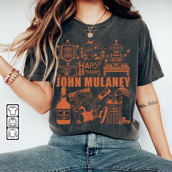 John Mulaney Doodle Art Shirt, Vintage John Mulaney Album Lyrics Art Tattoo Sweatshirt Hoodie Tour 2023 Concerts V1 DA3005DT - 2.jpg