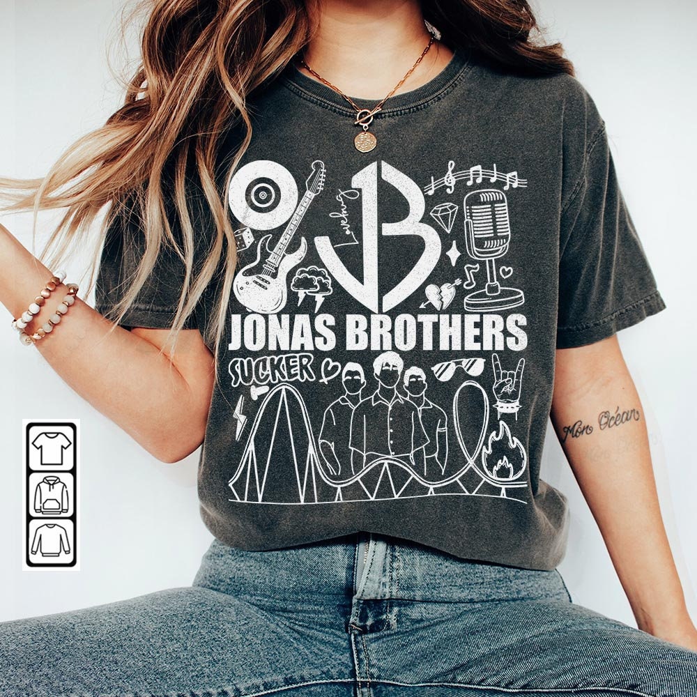 Jonas Brothers Doodle Art Shirt, Vintage Jonas Brothers Lyric Merch Tee Sweatshirt Hoodie, Retro Jonas Brothers Tour DA1205DT - 2.jpg