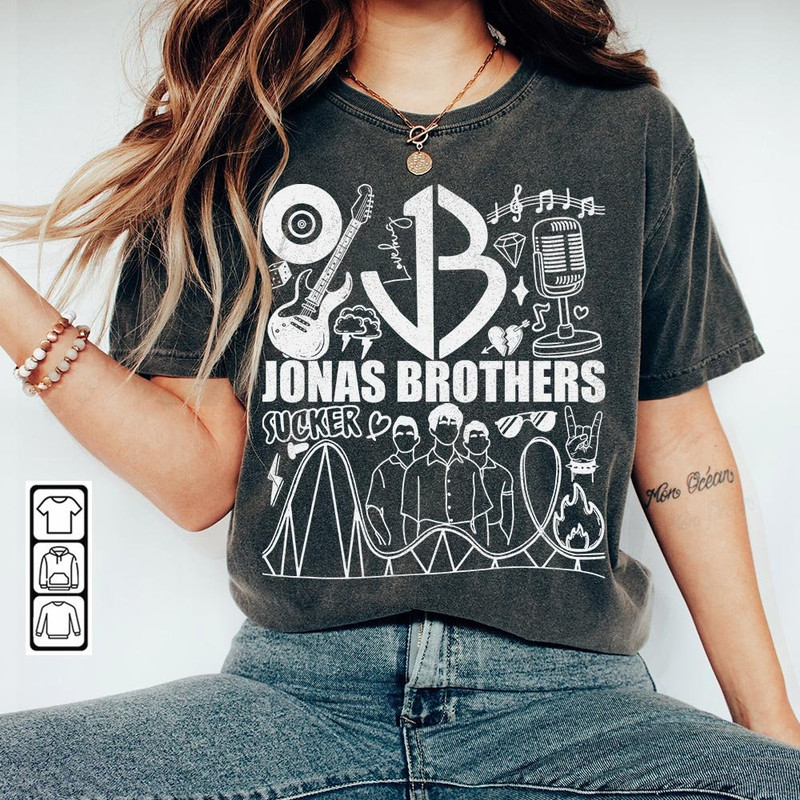 Jonas Brothers Doodle Art Shirt, Vintage Jonas Brothers Lyric Merch Tee Sweatshirt Hoodie, Retro Jonas Brothers Tour DA1205DT - 2.jpg