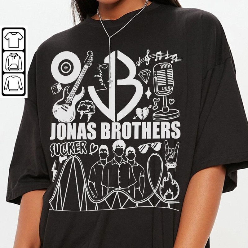 Jonas Brothers Doodle Art Shirt, Vintage Jonas Brothers Lyric Merch Tee Sweatshirt Hoodie, Retro Jonas Brothers Tour DA1205DT - 3.jpg