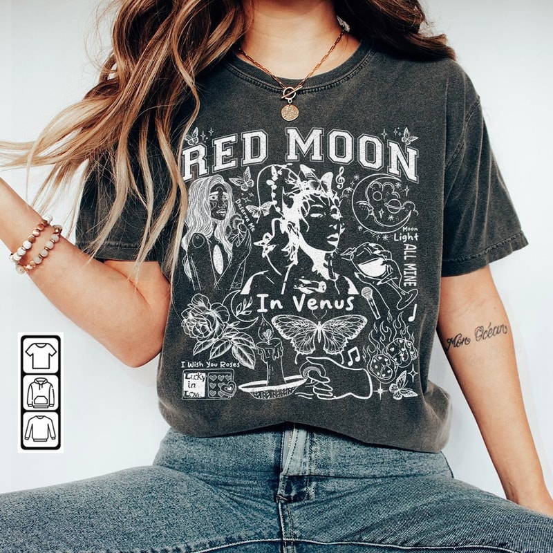 Kali Uchis Doodle Art Shirt, Vintage Merch Red Moon In Venus Album Lyrics Sweatshirt Hoodie, Kali Uchis Tour 2023 Tattoo DA2704DT - 1.jpg