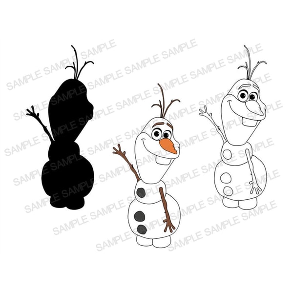 Olaf SVG, Frozen SVG, Olaf Clipart, Olaf Silhouette, Olaf Cu | Inspire ...