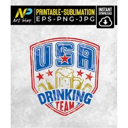 usa drinking team svg, funny 4th of july svg, drinking svg, 4th of july party svg, svg for cut, printable, sublimation