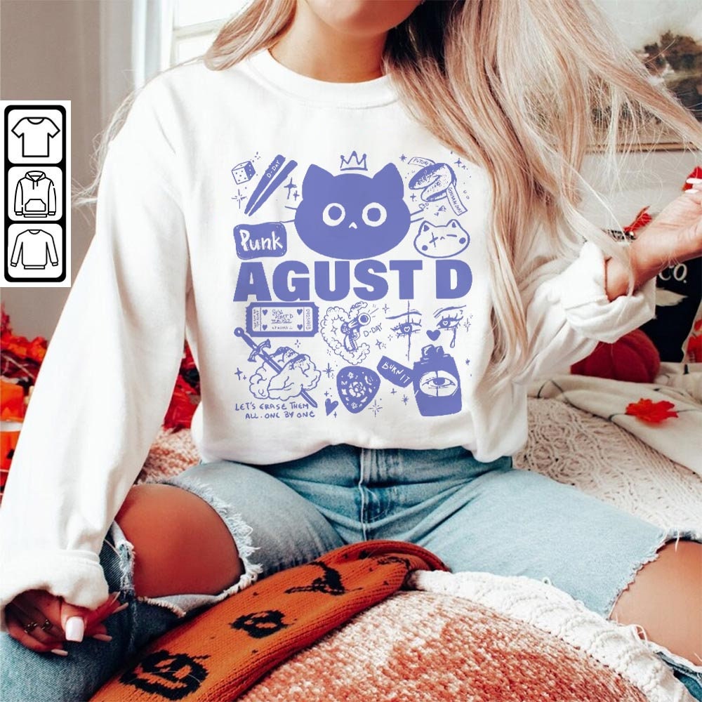 Agust D Kpop Doodle Art Shirt, Vintage Agust D Merch Tee D Day Album Lyrics Tattoo Art, Retro Agust D Tour 2023 DA2606DT V1 - 5.jpg