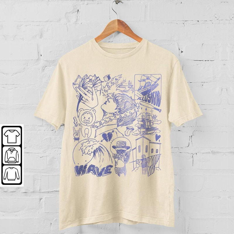 ATEEZ Kpop Doodle Art Shirt, Vintage ATEEZ Merch Tee Album Lyrics Art Tattoo Design Sweatshirt, Retro ATEEZ Tour 2023 DA1906DT V1 - 4.jpg