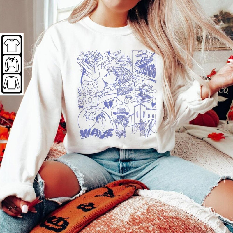 ATEEZ Kpop Doodle Art Shirt, Vintage ATEEZ Merch Tee Album Lyrics Art Tattoo Design Sweatshirt, Retro ATEEZ Tour 2023 DA1906DT V1 - 5.jpg