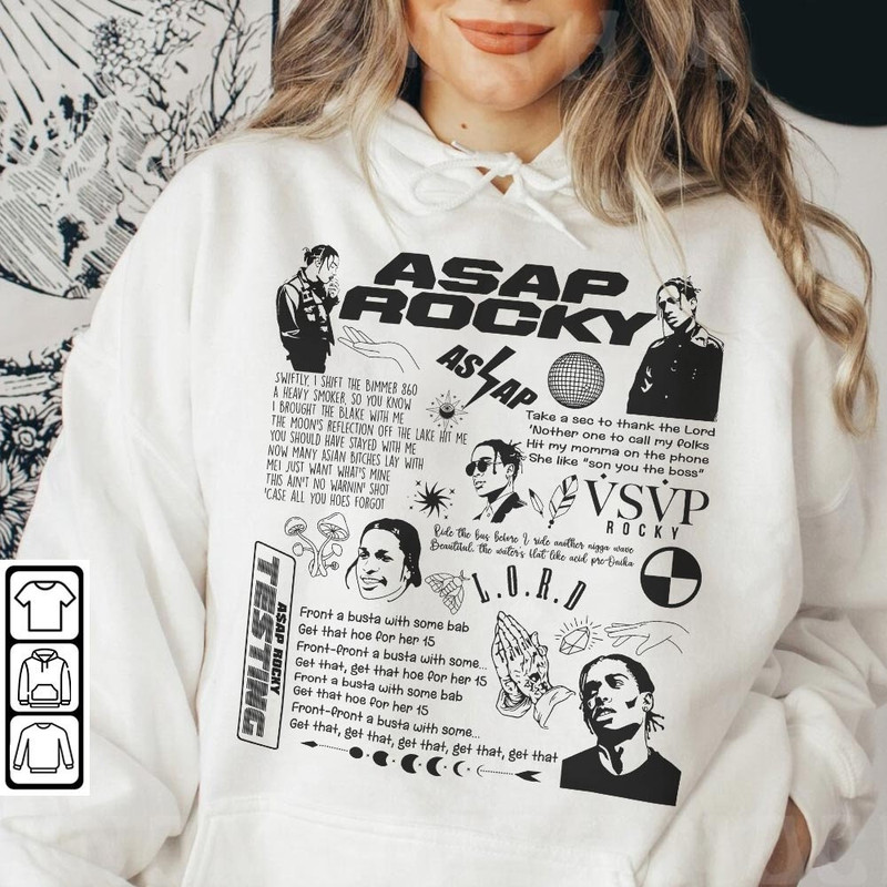 ASAP Rocky Doodle Art Shirt, ASAP Rocky Sweatshirt, Testing Vintage Lyric Album Song Rap Retro Unisex Gifts For Fan Hoodie Da2404CT - 4.jpg