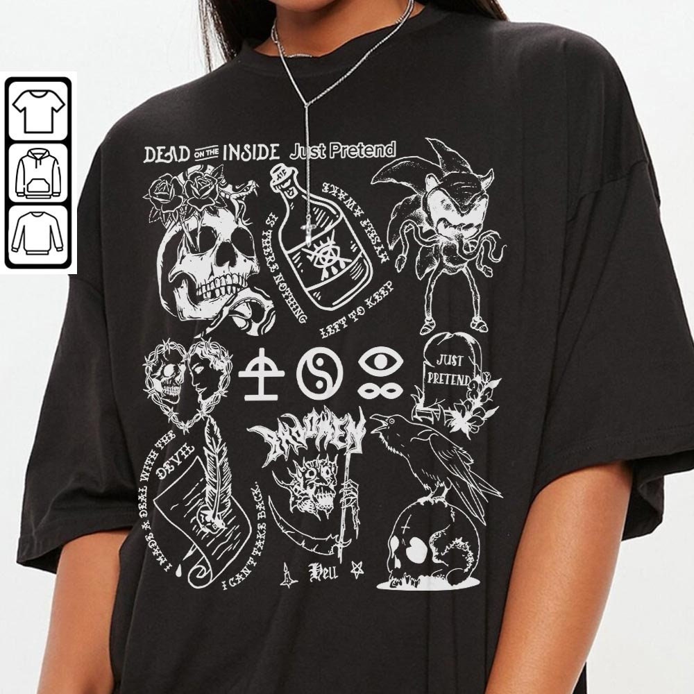 Bad Omens Doodle Art Shirt, Retro Bad Omens Album Lyric Art Sweatshirt Hoodie Bad Omens Tour Concert Tattoo DA0806DT - 3.jpg