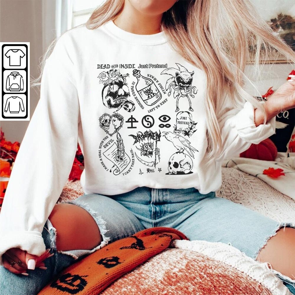 Bad Omens Doodle Art Shirt, Retro Bad Omens Album Lyric Art Sweatshirt Hoodie Bad Omens Tour Concert Tattoo DA0806DT - 5.jpg