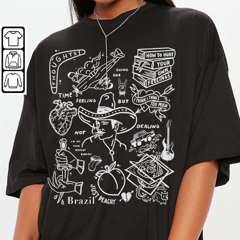 Declan McKenna Doodle Art Shirt, Vintage Declan McKenna Lyric Tattoo Design Art Retro Declan McKenna Tour Concert 2023 DA3105DT - 3.jpg
