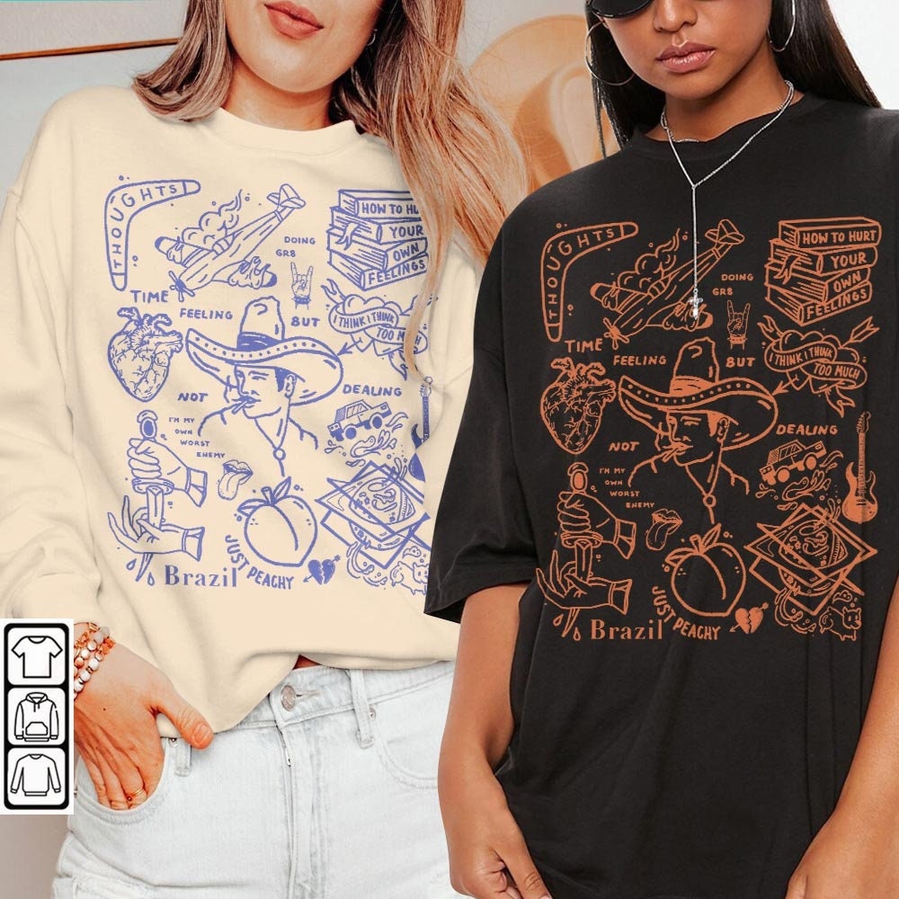 Declan McKenna Doodle Art Shirt, Vintage Declan McKenna Lyric Tattoo Design Art Retro Declan McKenna Tour Concert 2023 V1 DA3105DT - 1.jpg