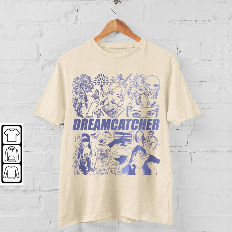 Dreamcatcher Kpop Doodle Art, Vintage Dreamcatcher Merch Tee Graphic Album Lyric Art Sweatshirt Hoodie, Dreamcatcher Tour 2023 DA2706DT V1 - 4.jpg