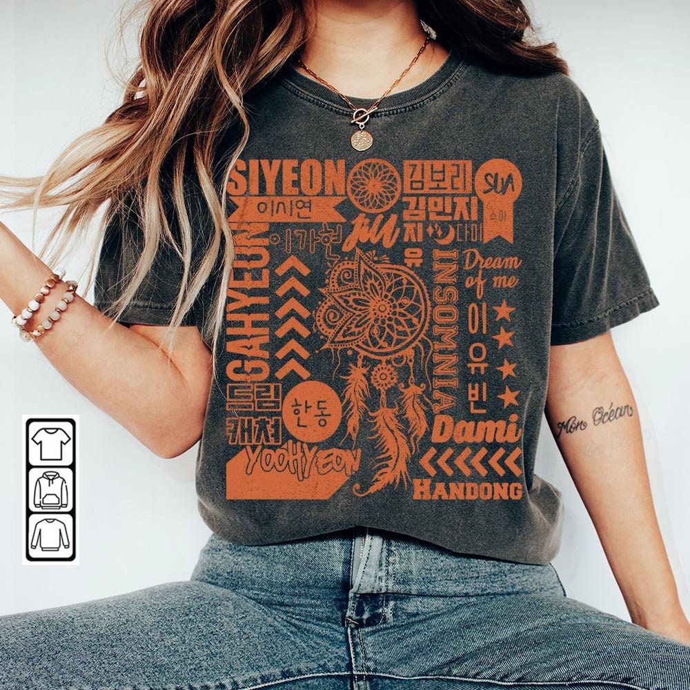 Dreamcatcher Kpop Doodle Art, Vintage Dreamcatcher Merch Tee Graphic Album Lyrics Art Sweatshirt Hoodie, Dreamcatcher Tour 2023 DA2706DT V1 - 2.jpg