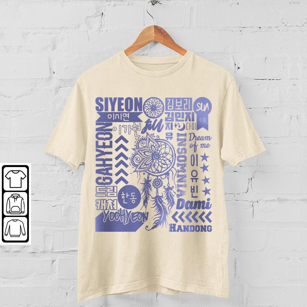 Dreamcatcher Kpop Doodle Art, Vintage Dreamcatcher Merch Tee Graphic Album Lyrics Art Sweatshirt Hoodie, Dreamcatcher Tour 2023 DA2706DT V1 - 4.jpg