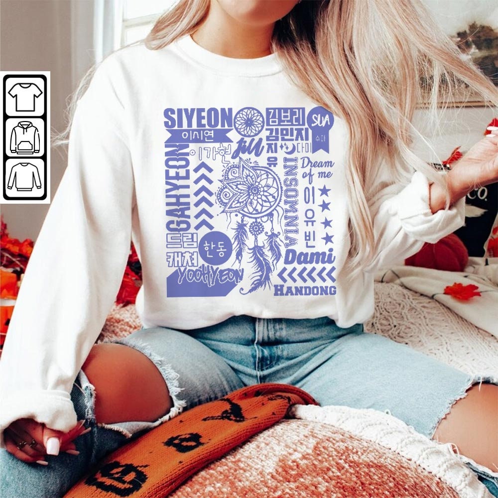 Dreamcatcher Kpop Doodle Art, Vintage Dreamcatcher Merch Tee Graphic Album Lyrics Art Sweatshirt Hoodie, Dreamcatcher Tour 2023 DA2706DT V1 - 5.jpg
