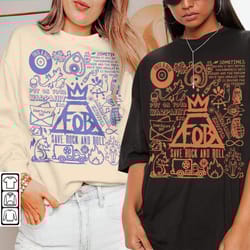 fall out boy doodle art shirt, vintage fall out boy lyric merch tee sweatshirt hoodie, retro fall out boy tattoo tour 20