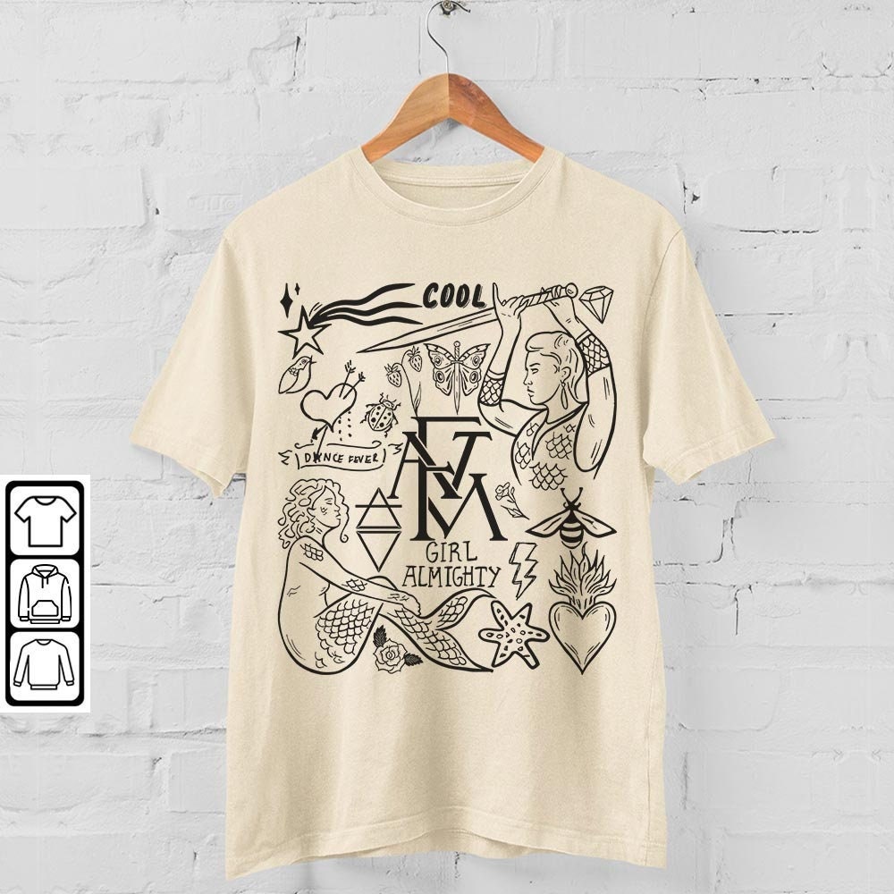 Florence And The Machine Doodle Art Shirt, Vintage Florence And The Machine Album Lyric Art Tattoo Sweatshirt Hoodie Tour 2023 DA3005DT - 4.jpg