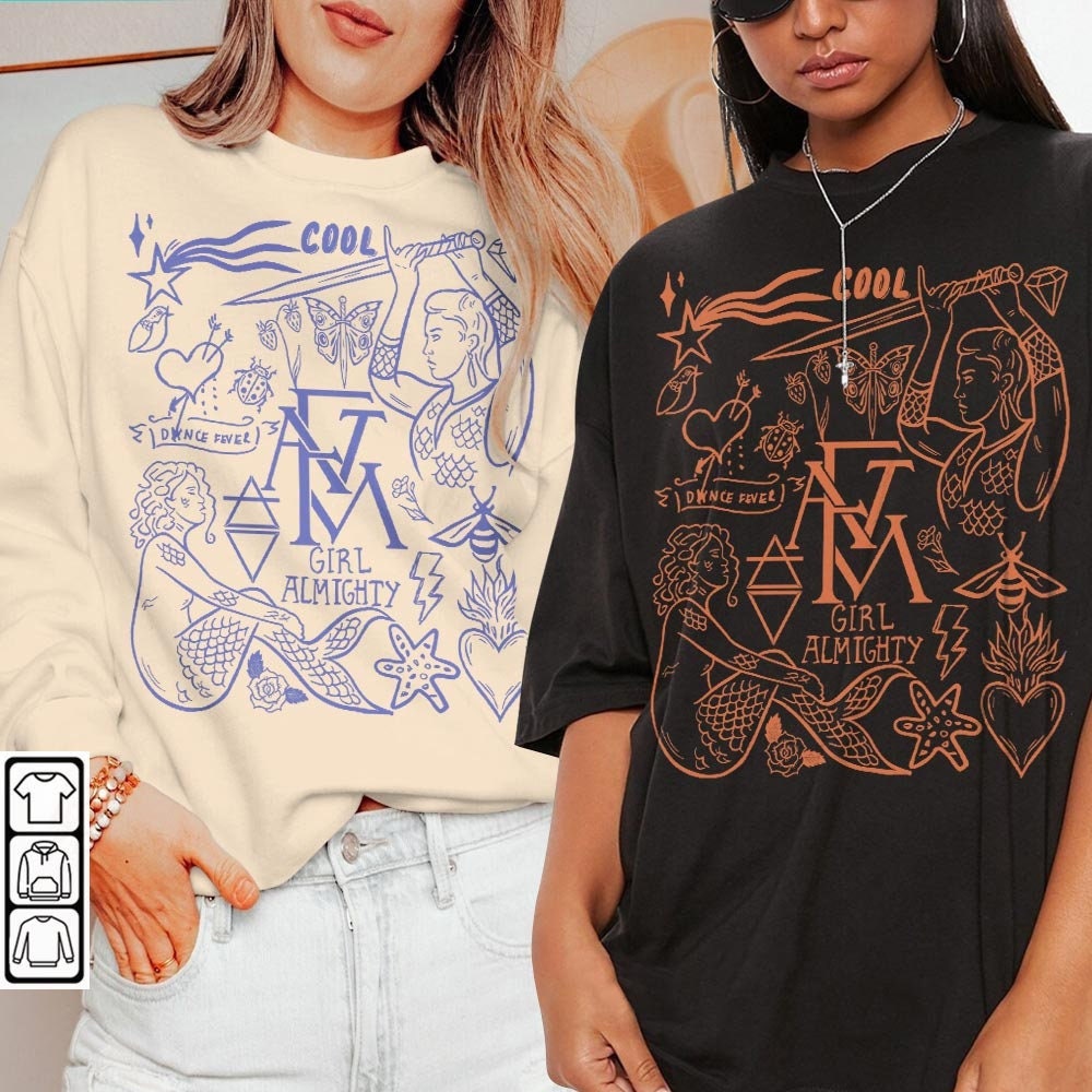Florence And The Machine Doodle Art Shirt, Vintage Florence And The Machine Album Lyric Art Tattoo Sweatshirt Hoodie Tour 2023 V1 DA3005DT - 1.jpg