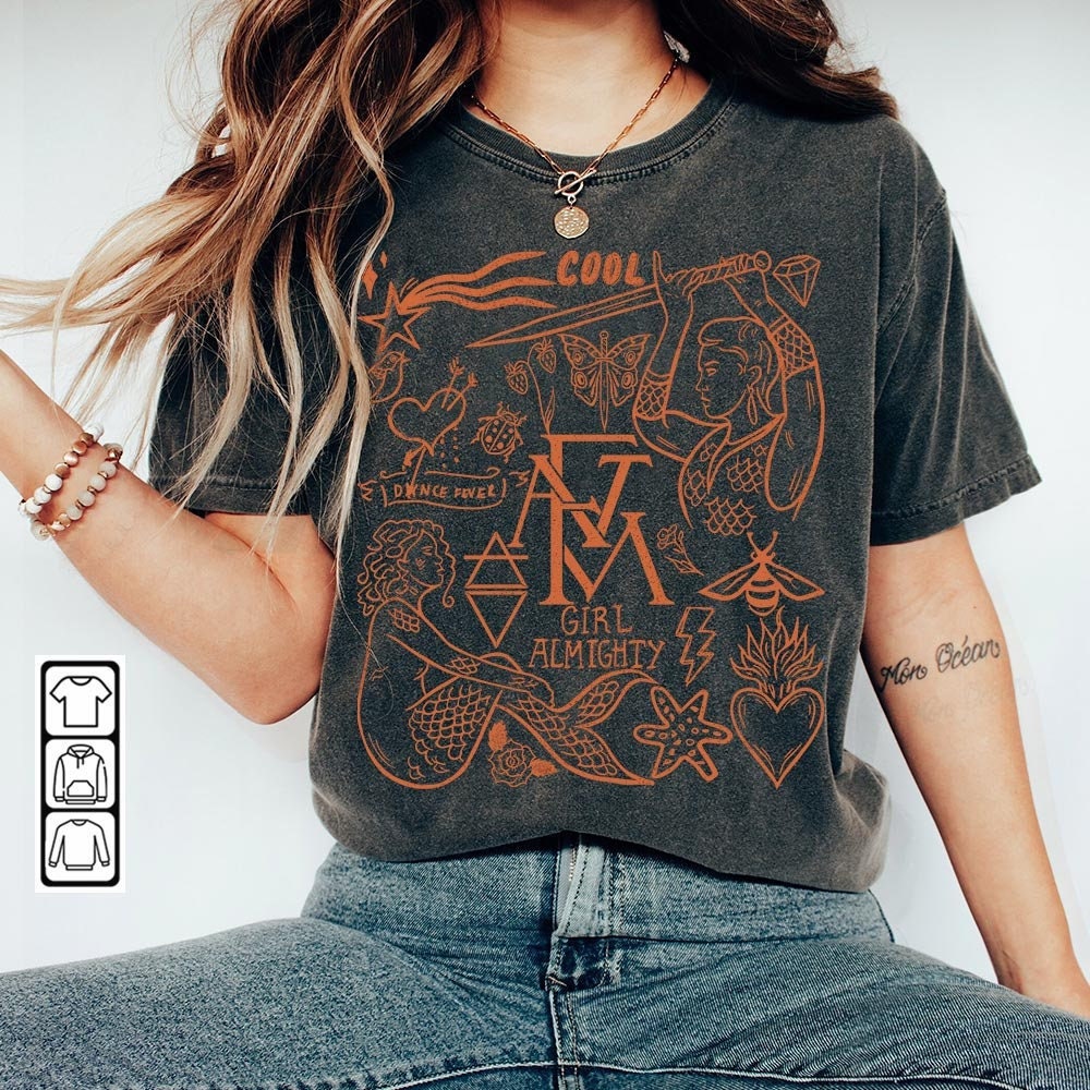 Florence And The Machine Doodle Art Shirt, Vintage Florence And The Machine Album Lyric Art Tattoo Sweatshirt Hoodie Tour 2023 V1 DA3005DT - 2.jpg