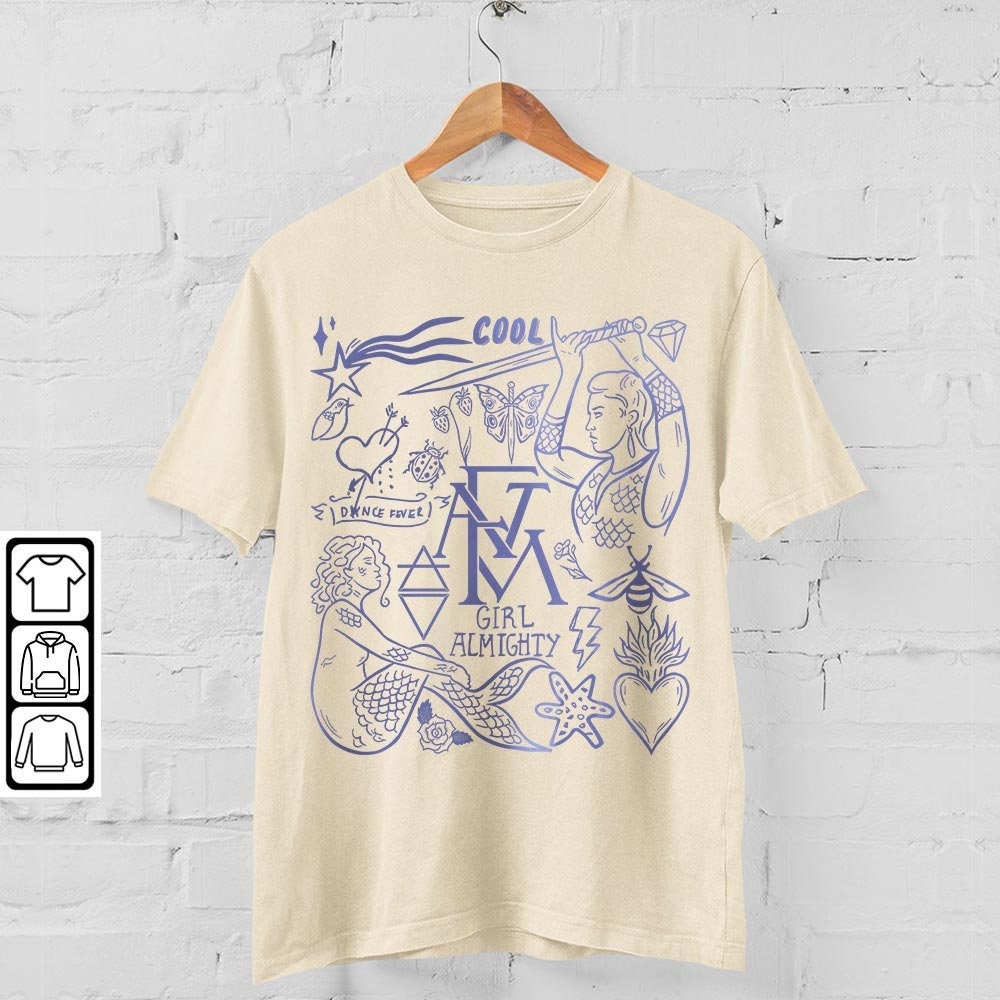 Florence And The Machine Doodle Art Shirt, Vintage Florence And The Machine Album Lyric Art Tattoo Sweatshirt Hoodie Tour 2023 V1 DA3005DT - 4.jpg