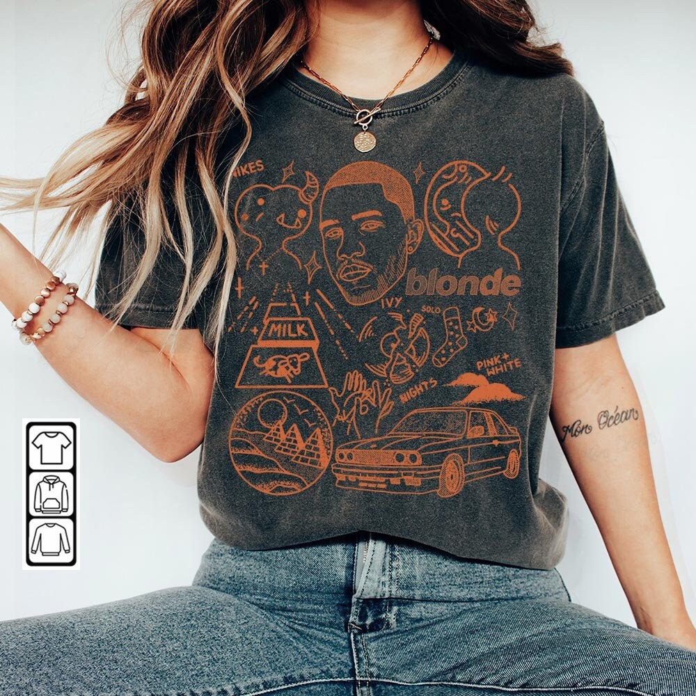 Frank Ocean Music Shirt, Frank Ocean Blonde Album Typo Lyrics Sweashirt Hoodie, Frank Ocean Tour 2023 Music DA1205DT - 2.jpg
