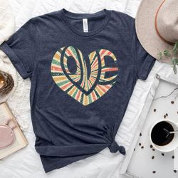 retro love shirt, boho love shirt, love shirt, valentines day gift, heart sweater, heart love shirt, cute valentines tee