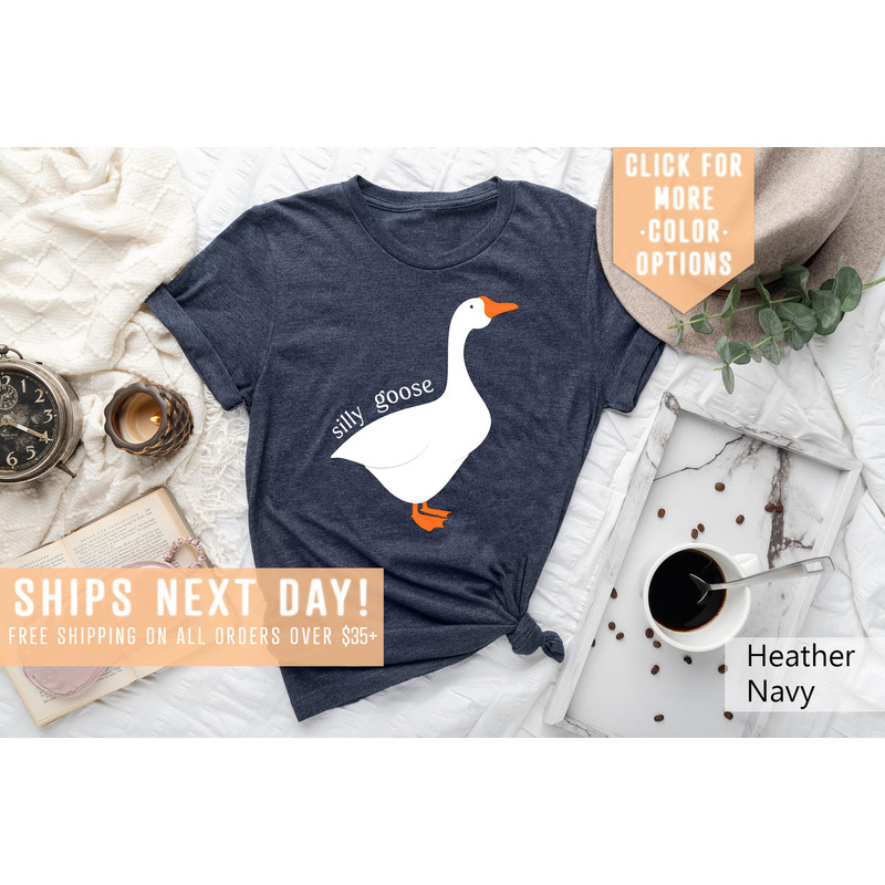 Silly Goose Funny Animal Lovers Shirt, Animal Humor Shirt, Silly Goose University Apparel, Funny Meme Tee, Cute Goose Kids Tee, Gift For Her - 4.jpg