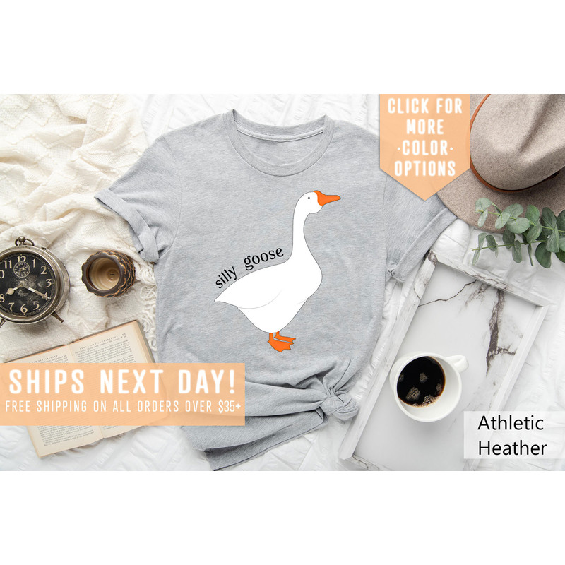 Silly Goose Funny Animal Lovers Shirt, Animal Humor Shirt, Silly Goose University Apparel, Funny Meme Tee, Cute Goose Kids Tee, Gift For Her - 5.jpg