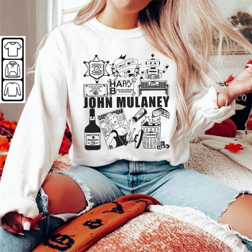 John Mulaney Doodle Art Shirt, Vintage John Mulaney Album Lyrics Art Tattoo Sweatshirt Hoodie Tour 2023 Concerts DA3005DT - 5.jpg
