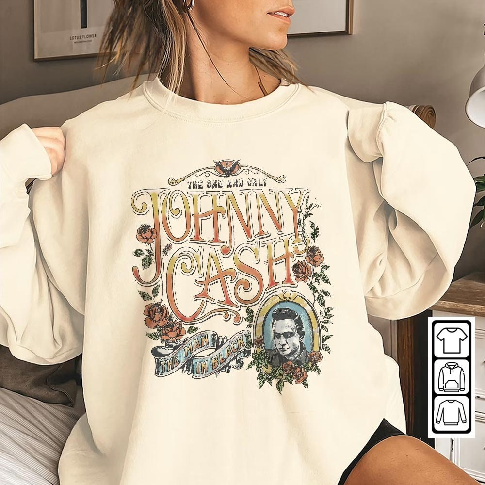 Johnny Cash Shirt, Johnny Cash Vintage Tee, The Man In Black Shirt, Country Music For Fan Nov Trending Sweatshirt - 1.jpg