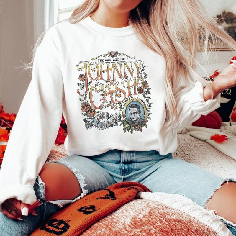 Johnny Cash Shirt, Johnny Cash Vintage Tee, The Man In Black Shirt, Country Music For Fan Nov Trending Sweatshirt - 3.jpg