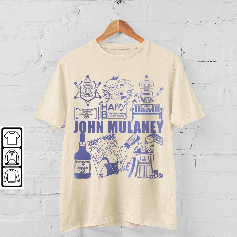 John Mulaney Doodle Art Shirt, Vintage John Mulaney Album Lyrics Art Tattoo Sweatshirt Hoodie Tour 2023 Concerts V1 DA3005DT - 4.jpg