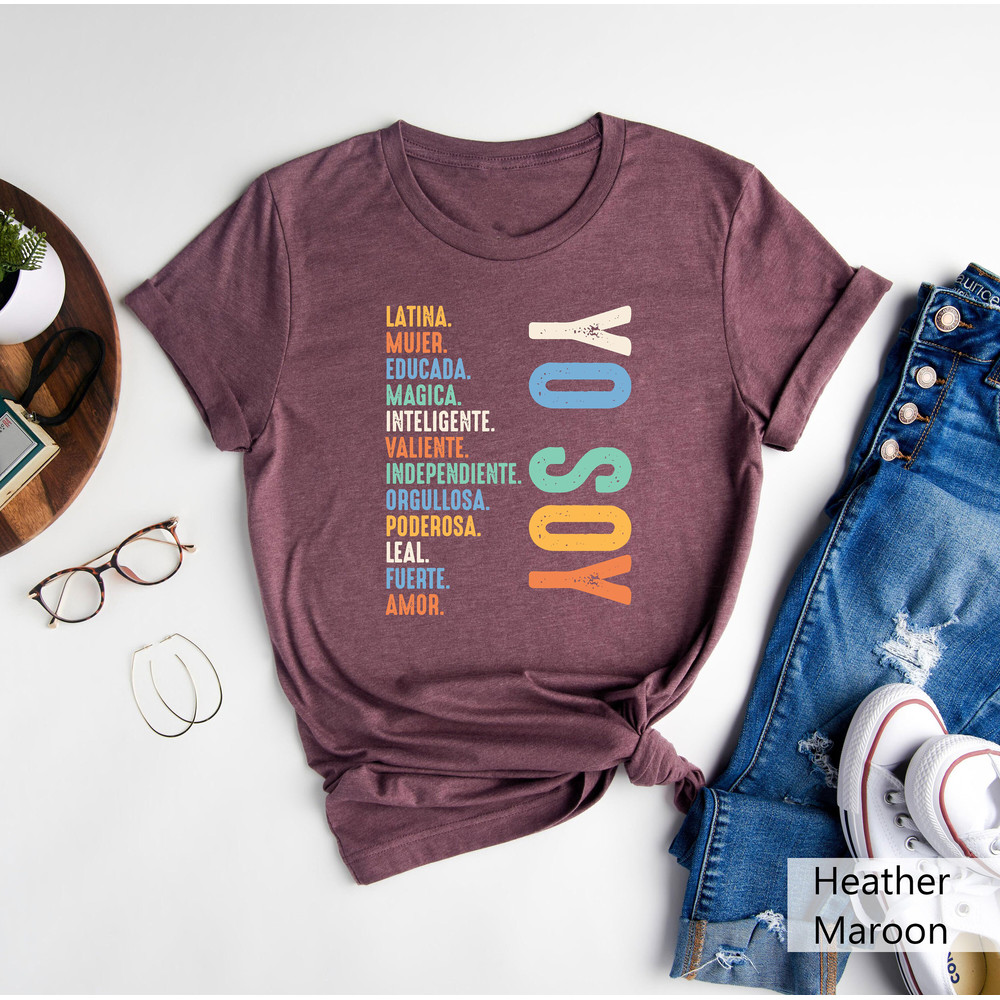 Yo Soy Shirt, Mexican Shirt, Latina T-Shirt, Mexican Mom Shirt,Educada Magica Mujer Tee,Hispanic Shirt,Yo Soy Latina Shirt,Camisa Latina Tee - 3.jpg
