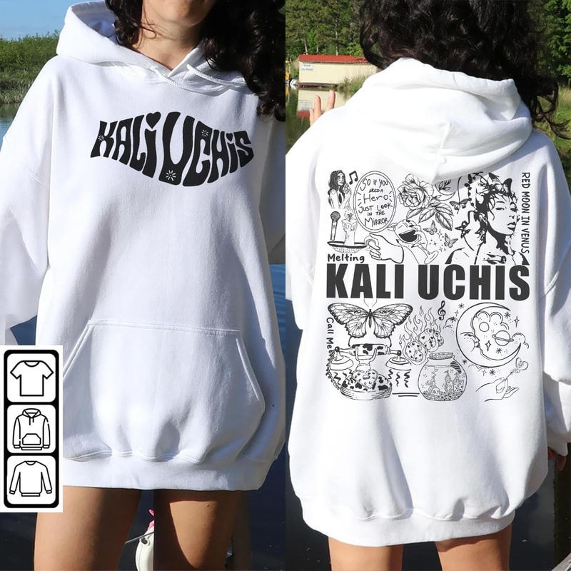 Kali Uchis Doodle Art Shirt, 2 Side Vintage Red Moon In Venus Merch Album Lyrics Sweatshirt Hoodie, Retro Kali Uchis Tour 2023 DA1505DT - 1.jpg