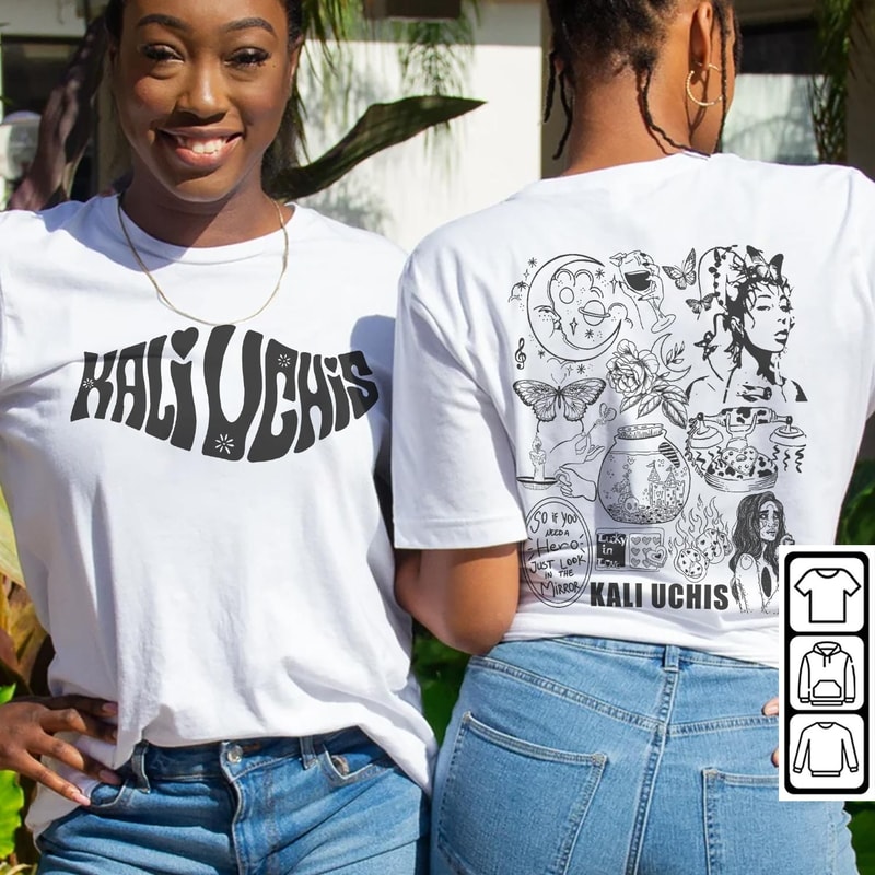 Kali Uchis Doodle Art Shirt, 2 Side Vintage Red Moon In Venus Merch Album Lyric Sweatshirt Hoodie, Retro Kali Uchis Tour 2023 DA1505DT - 4.jpg