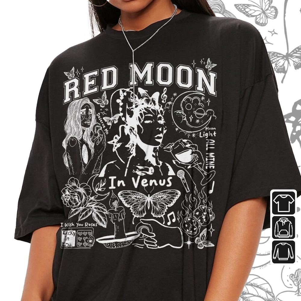 Kali Uchis Doodle Art Shirt, Vintage Merch Red Moon In Venus Album Lyrics Sweatshirt Hoodie, Kali Uchis Tour 2023 Tattoo DA2704DT - 3.jpg