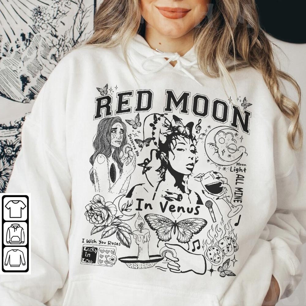 Kali Uchis Doodle Art Shirt, Vintage Merch Red Moon In Venus Album Lyrics Sweatshirt Hoodie, Kali Uchis Tour 2023 Tattoo DA2704DT - 4.jpg