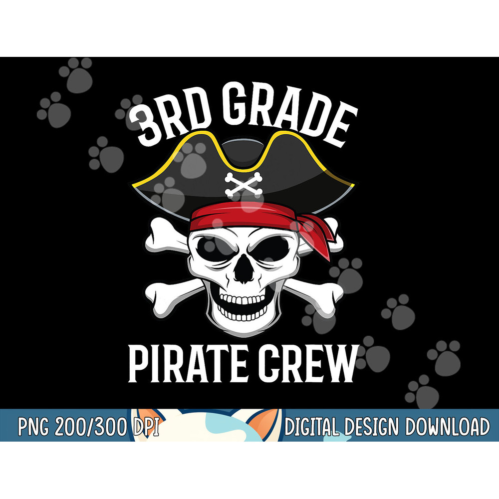 3rd Grade Pirate Crew Halloween Costume Student Teacher Gift png, sublimation copy.jpg