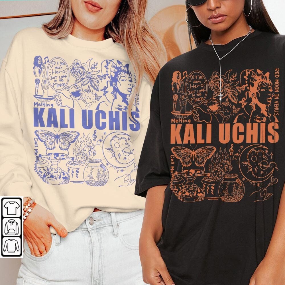 Kali Uchis Doodle Art Shirt, Vintage Red Moon In Venus Merch Album Lyrics Sweatshirt Hoodie, Retro Kali Uchis Tour 2023 DA1205DT - 1.jpg