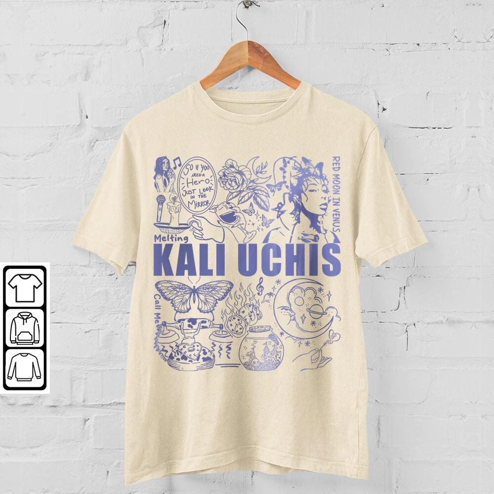 Kali Uchis Doodle Art Shirt, Vintage Red Moon In Venus Merch Album Lyrics Sweatshirt Hoodie, Retro Kali Uchis Tour 2023 DA1205DT - 4.jpg