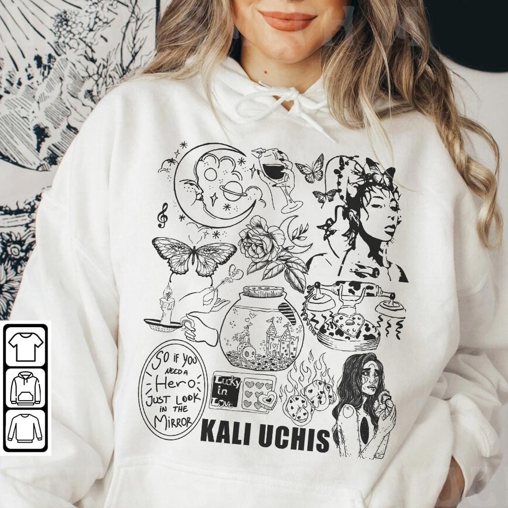 Kali Uchis Doodle Art Shirt, Vintage Red Moon In Venus Merch Album Lyrics Sweatshirt Hoodie, Retro Kali Uchis Tour 2023 Tattoo DA2704DT - 4.jpg
