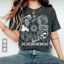Lana Del Rey Doodle Art Shirt, Vintage Lana Del Rey Merch Lyrics Sweatshirt Hoodie, Retro Lana Del Rey Tattoo Tour DA180