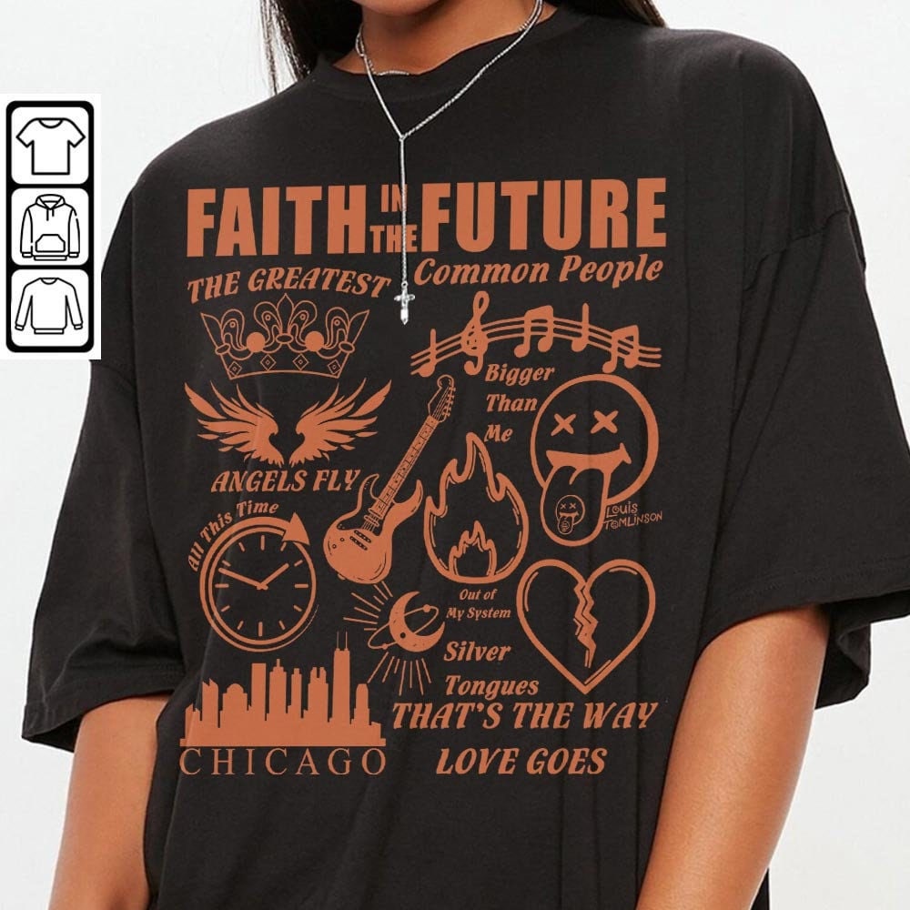 Louis Tomlinson Doodle Art Shirt, Vintage Louis Tomlinson Faith in the Future Album Lyric Art Tattoo Sweatshirt Hoodie Tour 2023 V1 DA2405DT - 3.jpg