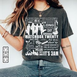 matchbox twenty doodle art shirt, vintage matchbox twenty merch lyric album sweatshirt hoodie, matchbox twenty tattoo to
