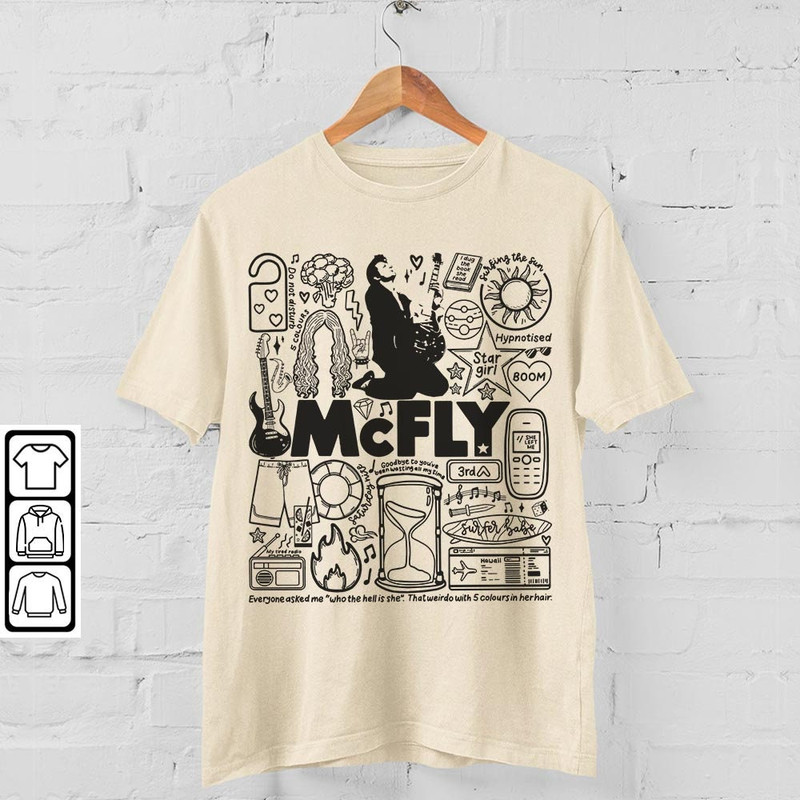 Mcfly Doodle Art Shirt, Vintage Mcfly Merch Tee Album Lyrics Art Tattoo Sweatshirt Hoodie, Retro Mcfly Tour Concert DA1206DT - 4.jpg