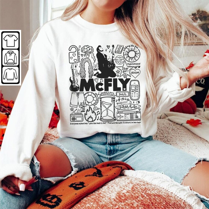 Mcfly Doodle Art Shirt, Vintage Mcfly Merch Tee Album Lyrics Art Tattoo Sweatshirt Hoodie, Retro Mcfly Tour Concert DA1206DT - 5.jpg